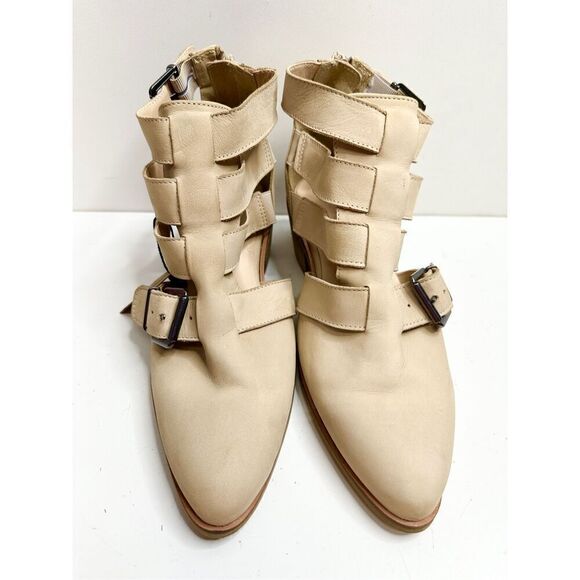 Crevo Boots Womens Size 7.5 Tan Leather Jessamine Low Block Heel Booties NEW - Picture 7 of 11